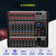 Table De Mixage Professionnelle 8 Canaux Avec Alimentation 48V Connexion Bluetooth Et Contrôle MP3 - www.yonis-shop.com