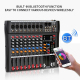 Table De Mixage Professionnelle 8 Canaux Avec Alimentation 48V Connexion Bluetooth Et Contrôle MP3 - www.yonis-shop.com