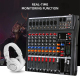 Table De Mixage Professionnelle 8 Canaux Avec Alimentation 48V Connexion Bluetooth Et Contrôle MP3 - www.yonis-shop.com