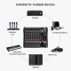 Table De Mixage Professionnelle 8 Canaux Avec Alimentation 48V Connexion Bluetooth Et Contrôle MP3 - www.yonis-shop.com