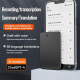 Dictaphone Intelligent 128GB Contrôle App Transcription en Temps Réel et Traduction 58 Langues Haute Qualité Audio - www.yoni...
