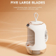 Rafraîchisseur D’Air Portable Avec Brumisation Oscillation Automatique Lumière Nocturne Et Affichage Numérique 250 Ml - www.y...
