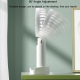 Mini Ventilateur Portable Pliable À Main Tour De Cou Et De Bureau Avec Affichage Numérique 5 Vitesses Recharge USB Type C - w...