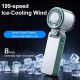 Ventilateur Portable Pliable À Main Avec Affichage Numérique Batterie 3600 mAh 199 Vitesses Et Mode Tour De Cou - www.yonis-s...