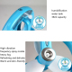 Mini Ventilateur De Bureau USB Rechargeable Avec Brumisateur Silencieux À 3 Vitesses Réservoir 38 ml Orientable - www.yonis-s...