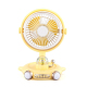 Ventilateur De Bureau USB Rechargeable Avec Veilleuse LED Rotation Et Inclinaison 45° Autonomie 90 À 300 Minutes - www.yonis-...