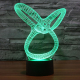 Lampe Créative 3D Abstrait Moderne 7 Couleurs LED Tactile 0.5W USB Piles AA - www.yonis-shop.com