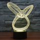 Lampe Créative 3D Abstrait Moderne 7 Couleurs LED Tactile 0.5W USB Piles AA - www.yonis-shop.com