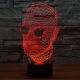 Lampe Créative 3D l'homme invisible 7 Couleurs LED Tactile 0.5W USB Piles AA - www.yonis-shop.com