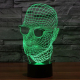Lampe Créative 3D l'homme invisible 7 Couleurs LED Tactile 0.5W USB Piles AA - www.yonis-shop.com