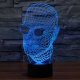 Lampe Créative 3D l'homme invisible 7 Couleurs LED Tactile 0.5W USB Piles AA - www.yonis-shop.com
