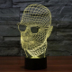 Lampe Créative 3D l'homme invisible 7 Couleurs LED Tactile 0.5W USB Piles AA - www.yonis-shop.com