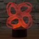 Lampe de Décoration 3D Quatre Cercle LED 7 Couleurs Tactile 0.5W Pour Chambre Salon Hall Couloir - www.yonis-shop.com