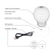 Lampe de Décoration 3D Toile d'araignée LED 7 Couleurs Tactile 0.5W Pour Chambre Salon Hall Couloir - www.yonis-shop.com