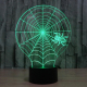 Lampe de Décoration 3D Toile d'araignée LED 7 Couleurs Tactile 0.5W Pour Chambre Salon Hall Couloir - www.yonis-shop.com