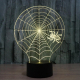 Lampe de Décoration 3D Toile d'araignée LED 7 Couleurs Tactile 0.5W Pour Chambre Salon Hall Couloir - www.yonis-shop.com