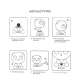 Veilleuse LED Panda 11 - 15W Lampe de Chevet Enfant Bébé 220V Ampoule LED Dessin Animé En Plastique PVC Faible Consommation -...