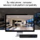 Caméra De Surveillance WiFi Intérieure HD 720p Rotative À 360° Audio Bidirectionnel Et Alerte Mobile - www.yonis-shop.com