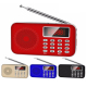 Poste Radio FM/AM Lecteur Musique MP3 Rechargeable Carte Micro SD LED - www.yonis-shop.com