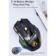 Souris Gaming Sans Fil Rechargeable 7 Boutons Silencieuse Avec Lumières RGB - www.yonis-shop.com