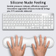 Tapis De Souris En Silicone Transparent Confortable Avec Repose-Poignet Anti-Dérapant Soulage La Fatigue Des Poignets - www.y...