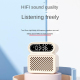 Réveil de Bureau Enceinte Bluetooth 5.0 Haut-Parleur Dual Puissant Lecteur TF USB Alarme Design Compact - www.yonis-shop.com