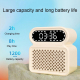 Réveil de Bureau Enceinte Bluetooth 5.0 Haut-Parleur Dual Puissant Lecteur TF USB Alarme Design Compact - www.yonis-shop.com