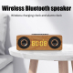 Enceinte Bluetooth Multifonction Bois Avec Chargeur Sans Fil et Alarme 10W 1200mAh - www.yonis-shop.com