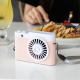 Mini Ventilateur USB Portable À Suspendre Autour Du Cou Noir Batterie 1800 mAh ABS 1,5 W - www.yonis-shop.com
