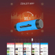 Enceinte Bluetooth Multifonction Avec Micro Intégré Appels Et Musique Qualité Sonore Haute Définition Sangle Portable Étanche...