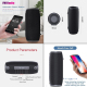 Enceinte Bluetooth Portable Colonne Stéréo 360° IPX5 Etanche Avec Sangle Ajustable Fonction Mains-Libres Et Radio FM - www.yo...