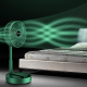 Ventilateur Sur Pied Pliable Rechargeable Portable À 3 Vitesses Avec Commande Tactile Et Oscillation À 180° - www.yonis-shop.com