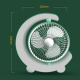 Ventilateur De Bureau Portable Rechargeable USB C Avec Éclairage Réglable 3 Vitesses Et Rotation À 360° - www.yonis-shop.com