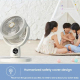 # Ventilateur De Circulation Pour Pièce Sur Pied Avec Télécommande 5 Vitesses Minuterie Et Lumière Nocturne - www.yonis-shop.com