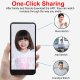 Camera IP WiFi Enfant 1080P HD Vision Nocturne Surveillance à Distance avec Objectif Rotatif 180° et Stockage Jusqu'à 128Go -...