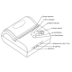 Mini Imprimante Bluetooth Thermique Portable Haute Vitesse Pour Reçus Livraison Restaurant Taxi Hôpital Et Plus - www.yonis-s...