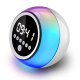 Mini Enceinte Bluetooth Multifonction Réveil Numérique Lumière Ambiante Haut-Parleur Puissant 5W Batterie Longue Durée Speake...