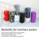 Enceinte Bluetooth Portable 3D Stéréo Avec Subwoofer Sans Fil Lumière LED Multicolore Etanche Fonction Appel Micro Anti-Bruit...