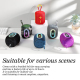 Enceinte Bluetooth Portable Avec Subwoofer LED Couleurs Et Super Bass TWS Autonomie Longue Durée Compatible Multi-Plateformes...