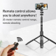 Perche À Selfie Acier Inoxydable Bluetooth 1.8m Rétractable 360° Rotation Anti-Tremblement Polyvalente Pour Photos Vidéos Et ...
