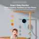 Babyphone WiFi 1080p Pour Bébé Avec Vision Nocturne Détection De Mouvement Et Audio Bidirectionnel Via Application - www.yoni...