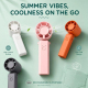 Ventilateur De Poche Portable Rose À Main Pliable 3 Vitesses Moteur 10000 Tr/min Batterie 300 mAh Rechargeable USB-C - www.yo...