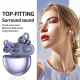 Ecouteurs Bluetooth Mini Invisibles Sans Fil Avec Réduction Active Du Bruit Et Confort Nuage Léger Couleur Violette - www.yon...