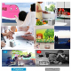 Videoprojecteur LED Enfant HD LCD AV USB Mini SD HDMI Taille Projection 20-70 Pouces Distance 1-3M - www.yonis-shop.com