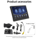 Autoradio Écran Tactile HD 9 Pouces Bluetooth 5.0 avec Fonction de Rétroviseur et Projection Mobile - www.yonis-shop.com