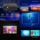 Videoprojecteur LED HD Multimédia 1024x600 Support 1080P USB SD HDMI VGA IR Écran 34-130 Pouces Lumineux 40 ANSI Contrasté 80...
