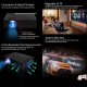 Videoprojecteur LED HD Multimédia 1024x600 Support 1080P USB SD HDMI VGA IR Écran 34-130 Pouces Lumineux 40 ANSI Contrasté 80...