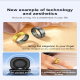 Bague Connectée Taille 9 Surveillance Cardiaque et Sommeil Modes Sportifs Multiples Bluetooth 5.0 Autonomie 5-7 Jours Waterpr...