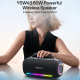 Enceinte Bluetooth Portable 60W Avec Éclairage RGB Résistance À L’Eau IPX5 Et Appels Mains Libres - www.yonis-shop.com