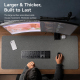 Sous Main De Bureau Pour Clavier Et Souris En Lin Antidérapant 800x300x4 Mm Protection Et Bords Cousus - www.yonis-shop.com